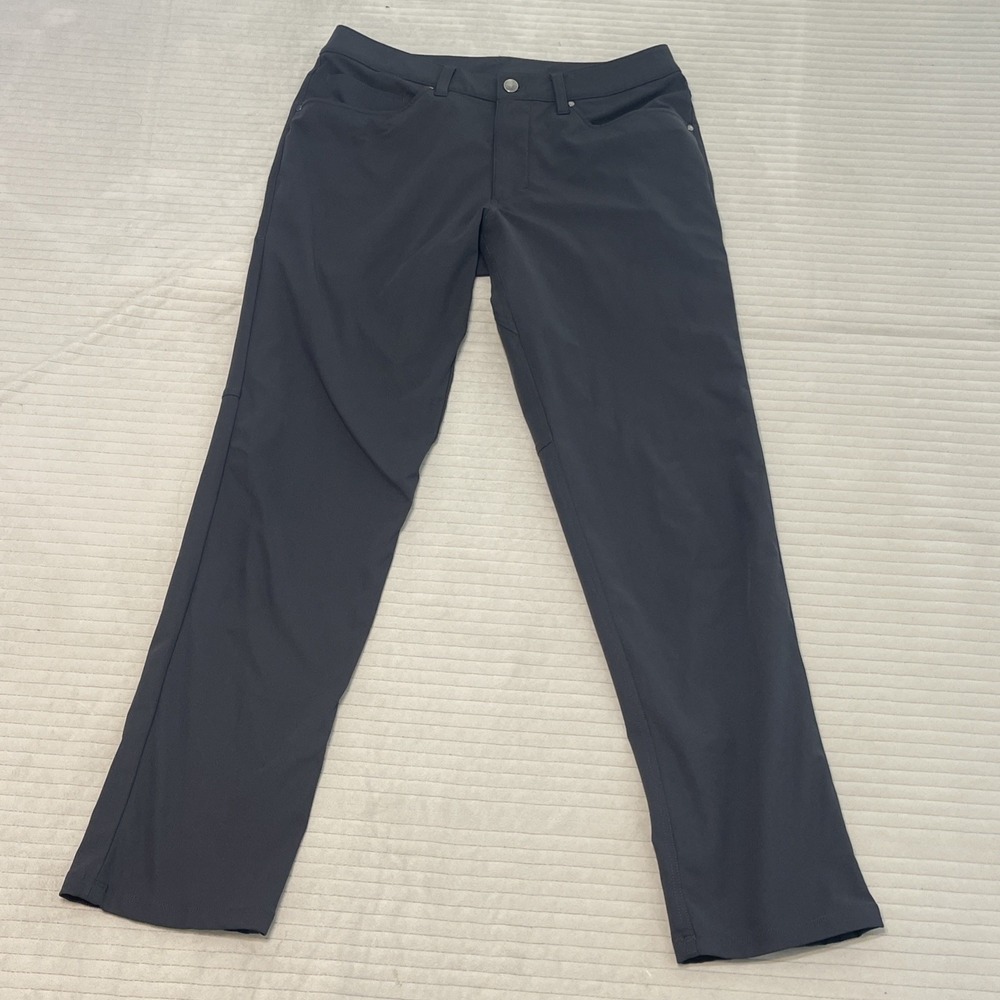 Lululemon ABC Pants Men Size 30x31 Classic Fit 5 Pocket Warpstreme Gray LM5967S